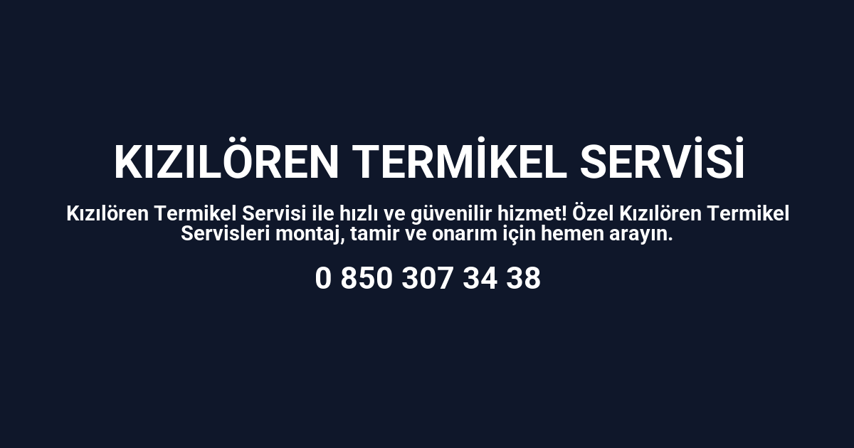 Kızılören Termikel Servisi